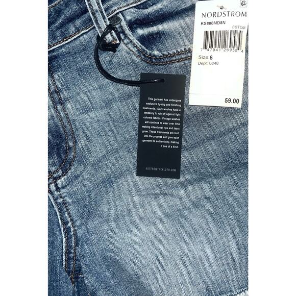 NWT Kut From The Kloth Gidget Fray Shorts Size 6 - Picture 4 of 9